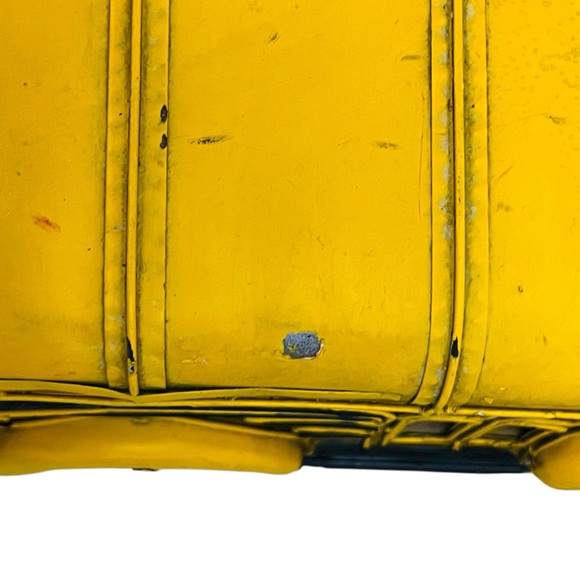 School Bus Vintage-Style DecorativeYellow Metal/Model Worn/Finish - Picture 8 of 12